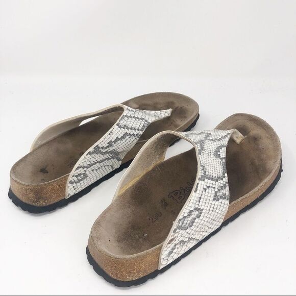 BIRKENSTOCK | Snake Print Birki’s White Gray L9 - Picture 5 of 10